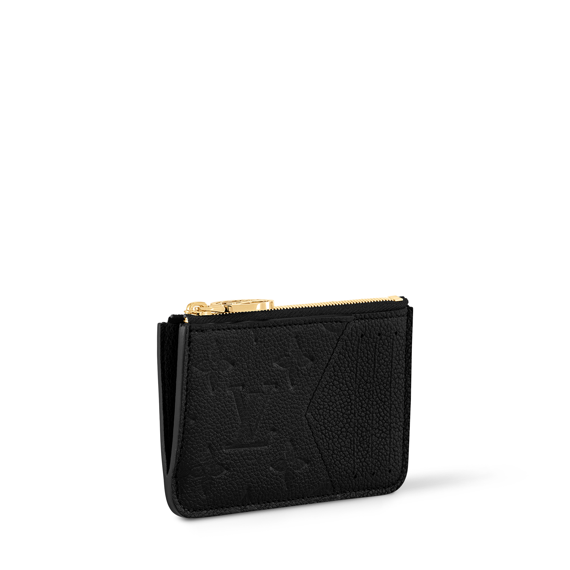 Romy Card Holder - Luxury Monogram Empreinte Leather Black | LOUIS